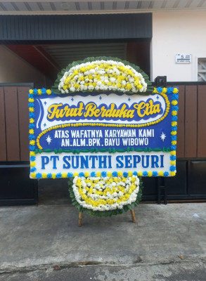 Papan Bunga Duka di Sukomarto